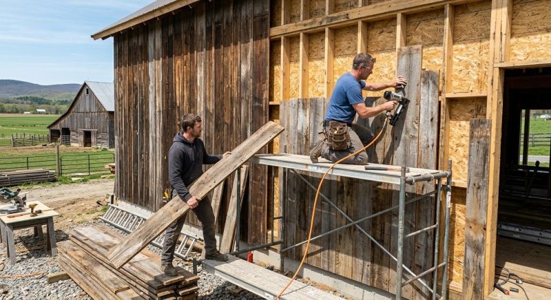 Barn Siding Installation in Norwich, VT