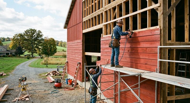 Barn Siding Installation in Springfield, VT