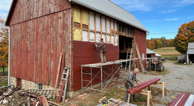 Barn Siding Replacement in Rutland, VT