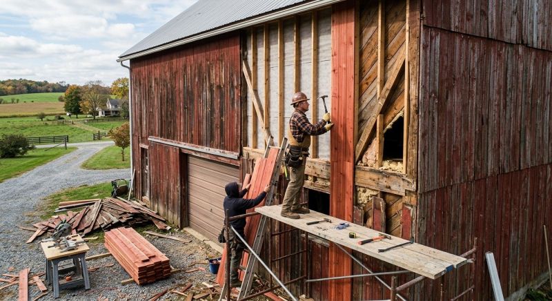 Barn Siding Replacement in Sullivan County, NH