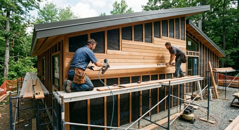 Cedar Cladding Installation in Woodstock, VT
