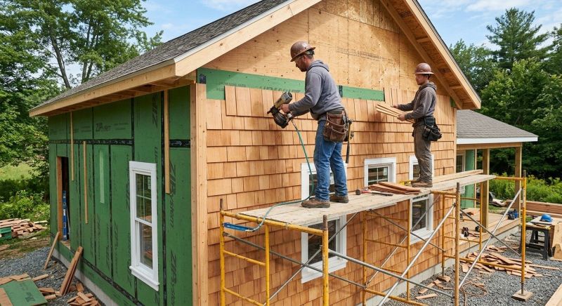 Cedar Siding Installation in Rutland, VT