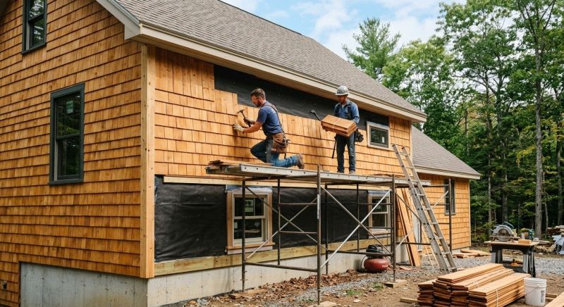 Cedar Siding Installation in Springfield, VT