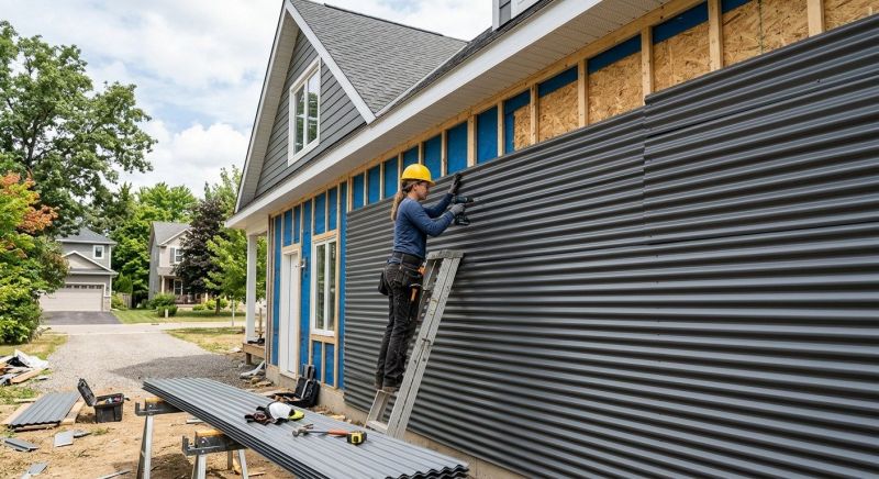 Corrugated Siding Installation in Woodstock, VT