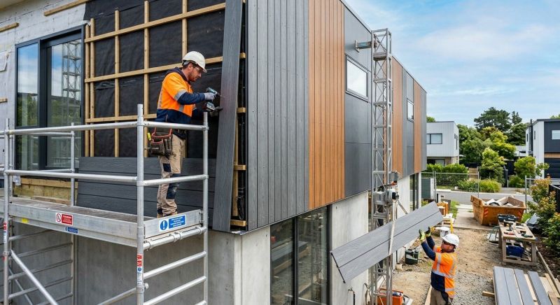 Facade Cladding Installation in Woodstock, VT