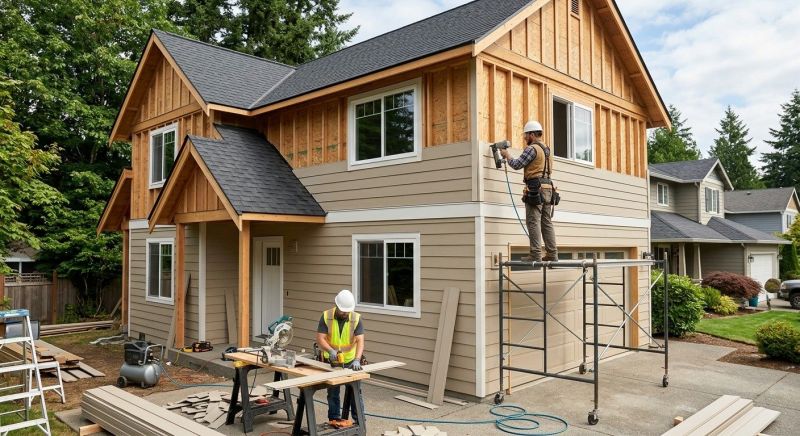 Facade Cladding Installation in Woodstock, VT