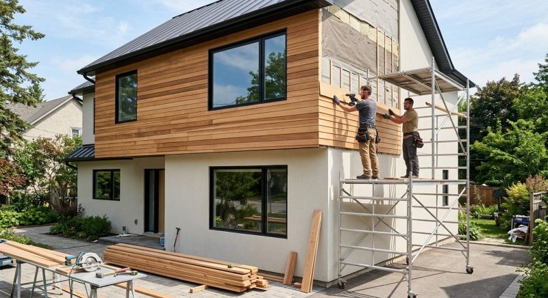 Faux Wood Siding Installation in Bethel, VT