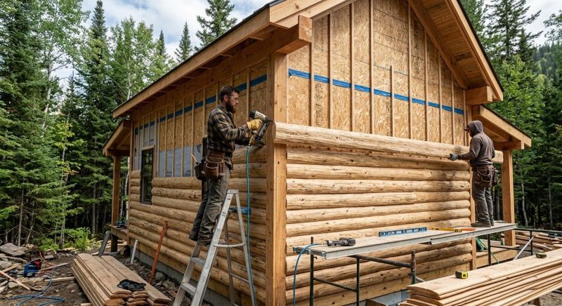 Log Siding Installation in Enfield, NH