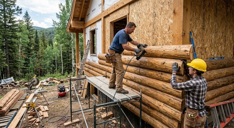 Log Siding Installation in Woodstock, VT