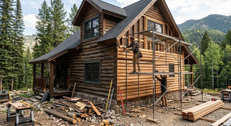 Log Siding Replacement in Woodstock, VT