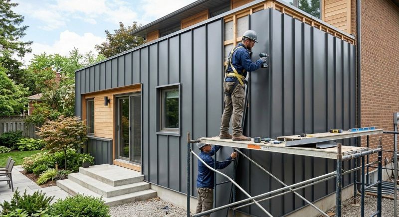 Metal Cladding Installation in Woodstock, VT
