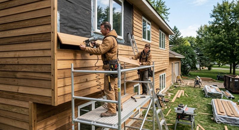 Rustic Siding Installation in Woodstock, VT