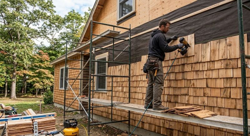 Shake Siding Installation in Springfield, VT