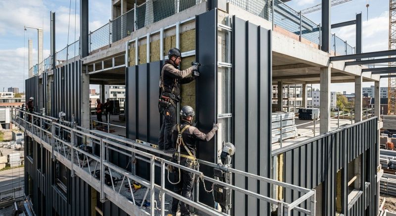 Steel Cladding Installation in Woodstock, VT