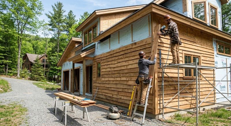 Wood Barn Siding Installation in Woodstock, VT