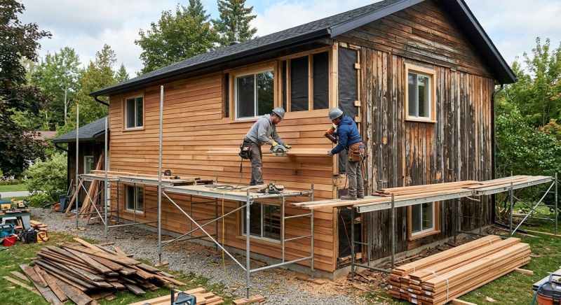 Wood Cladding Installation in Ludlow, VT