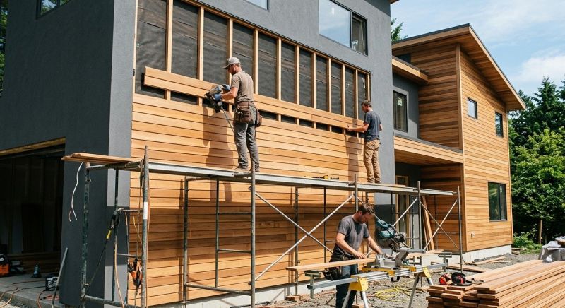 Wood Cladding Installation in Ludlow, VT