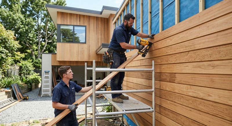 Wood Cladding Installation in Pittsfield, VT