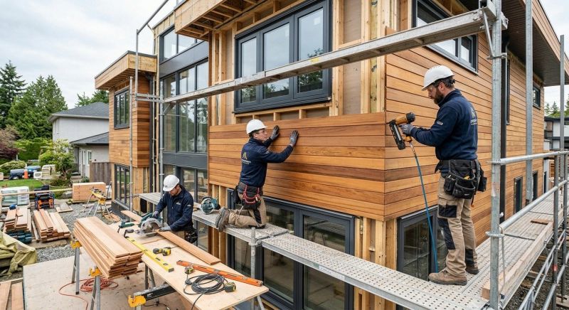 Wood Cladding Installation in Thetford, VT