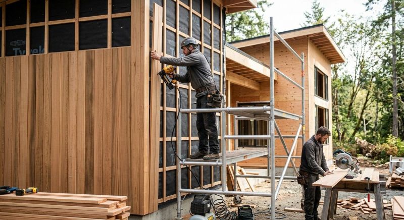 Wood Cladding Installation in White River Junction, VT