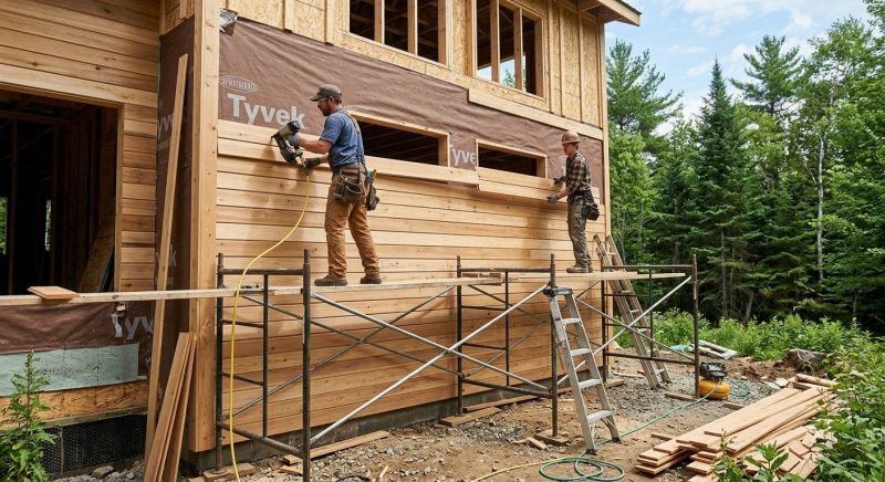 Wood Siding Installation in Pittsfield, VT